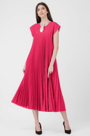 Rochie plisata  A-line lunga
