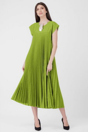Rochie plisata  A-line lunga