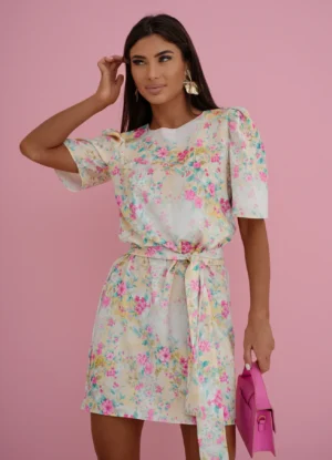 Rochie scurta cu imprimeu floral...