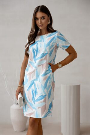 Rochie scurta cu imprimeu pastel...