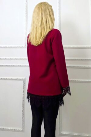cu broderie neagra din dantela