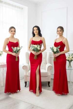 Set 3x Rochie lunga satinata MaryVelle
