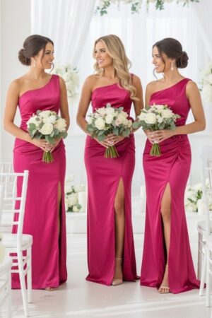 Set 4x Rochie satinata de seara