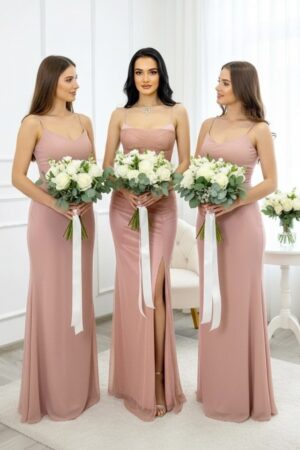 Set 5x Rochie lunga satinata MaryVelle