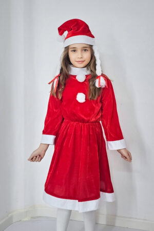 Set rochie Craciunita din catifea