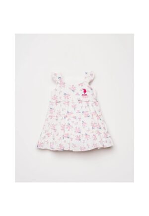 Rochie cu model floral - Roz