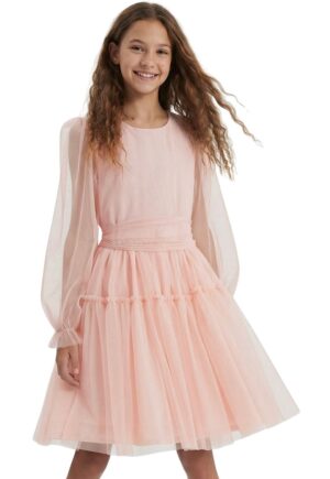 Rochie fete - ZOYA Fashion - Holly - Poliester - Elegant - Lunga - Roz 152