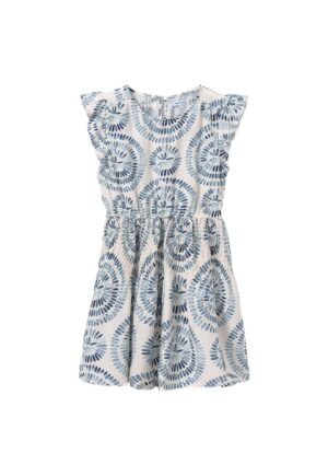 Rochie de vara fete  6975 - Viscoza/Poliamida - Albastru - Albastru