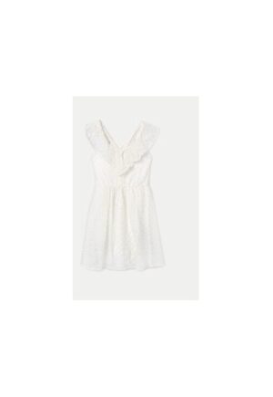 Rochie fete -  304014567 - Bumbac/Poliester - Alb - Alb