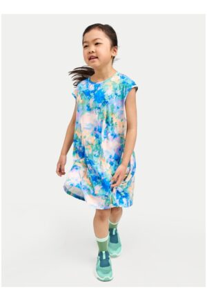 Rochie de vara pentru fete -  albastru - casual - poliester