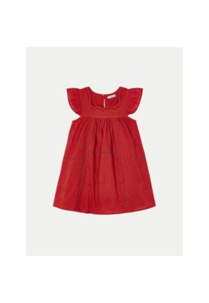 Rochie fete -  13775 - Rosu - Bumbac