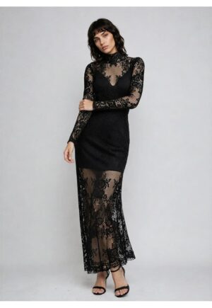 Rochie de seara lunga din dantela Nuvia