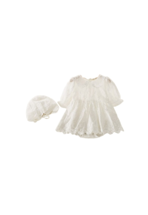 Rochita Fetite Alba Cecilia - 64885 - Alb/Multicolor