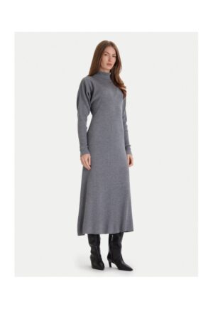 Rochie tricotata de dama  gri