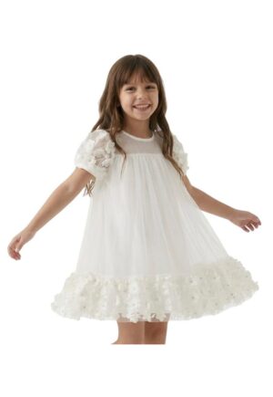 Rochie fete - ZOYA Fashion - Romy - Poliester - Elegant - Scurta - Alb 86
