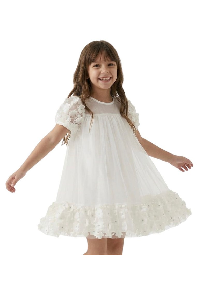 Rochie fete - ZOYA Fashion - Romy - Poliester - Elegant - Scurta - Alb 86