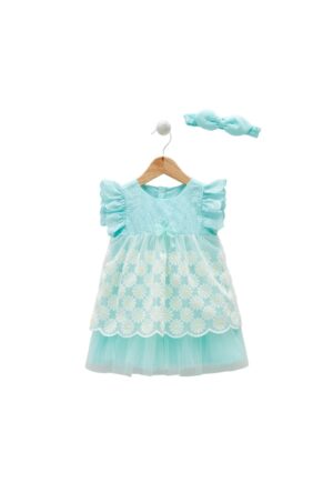 Rochita Fetite -  cu Crizanteme - JIK8152 - - Albastru - Alb