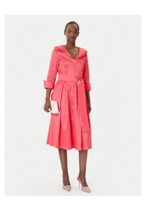 Rochie de cocktail -  fermoar - roz - poliester-nailon-elastan