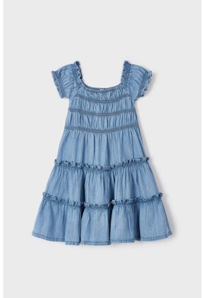 Rochie cu croiala in A - Albastru inchis