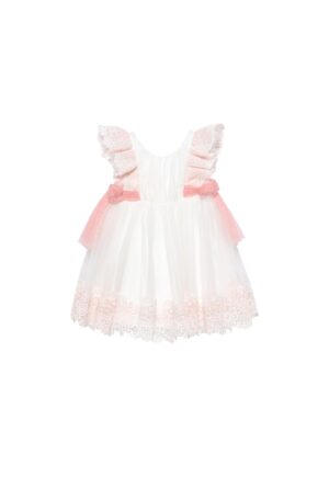 Rochie fete -  eleganta - alb - poliester -
