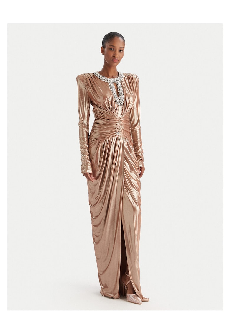 Rochie de seara de dama auriu