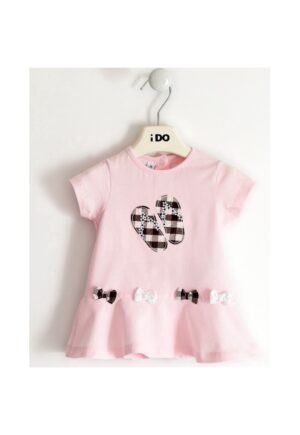 Rochie cu imprimeu papucei pentru fetite - Roz deschis