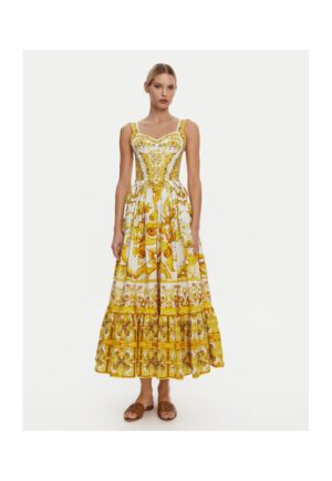 Rochie Dama -  305315434 - Bumbac - Galben - Galben