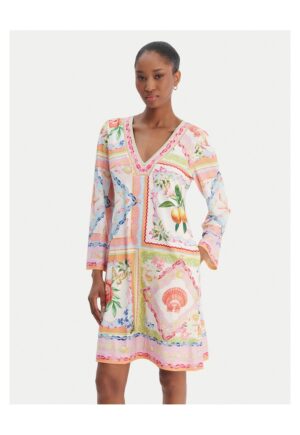 Rochie de vara  multicolor - poliester
