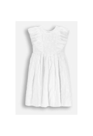 Rochie  pentru fete - alb - imprimeu floral - lungime midi - marime