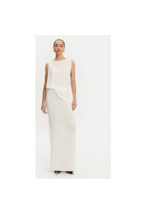 Rochie dama  25E251DR2302381 - Viscoza/Poliester - Alb - Alb