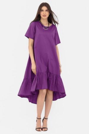Rochie A-line din poplin