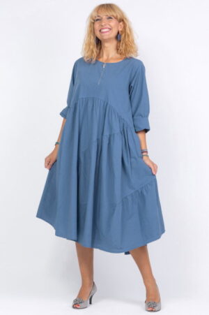 Rochie albastru jeans oversize