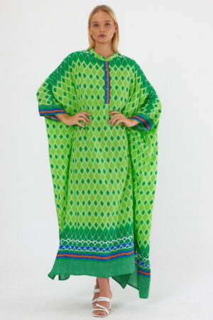Rochie verde oversize