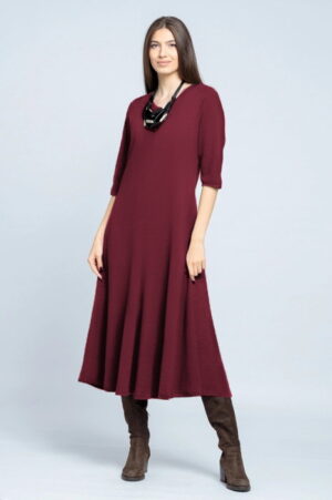 Rochie cambrata din tricot de vascoza