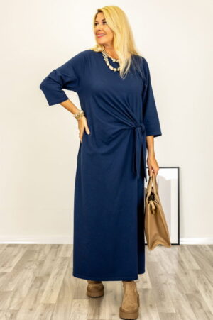 Rochie cu nod intr-o parte