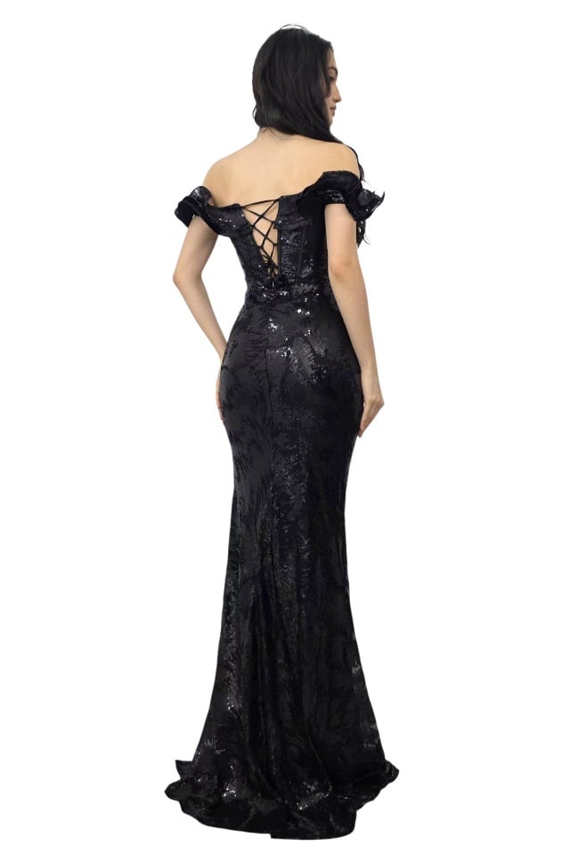 croială sirenă cu linie couture si paiete
