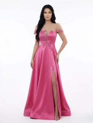 Rochie eleganta lunga din tafta