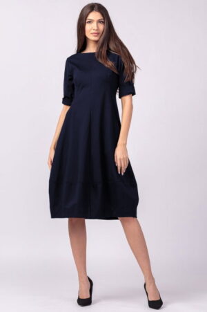 Rochie lalea cambrata din vascoza elastica