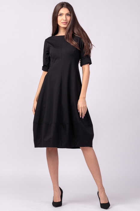 Rochie lalea cambrata din jerseu punto milano