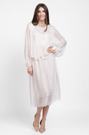Rochie lunga ivoire