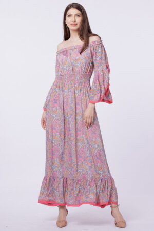 Rochie lunga din matase indiana