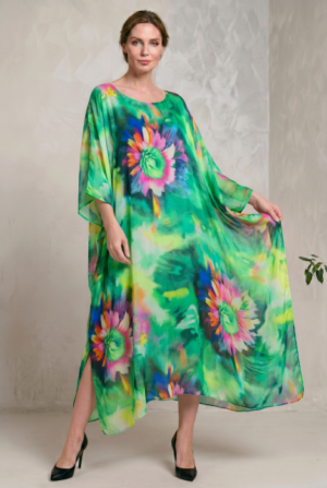 Rochie lunga din matase vaporoasa