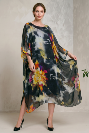 Rochie lunga din matase vaporoasa