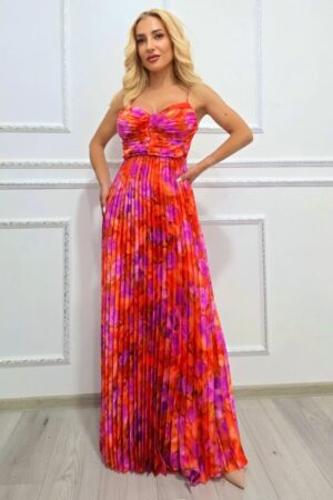 Rochie lunga plisata NYSA