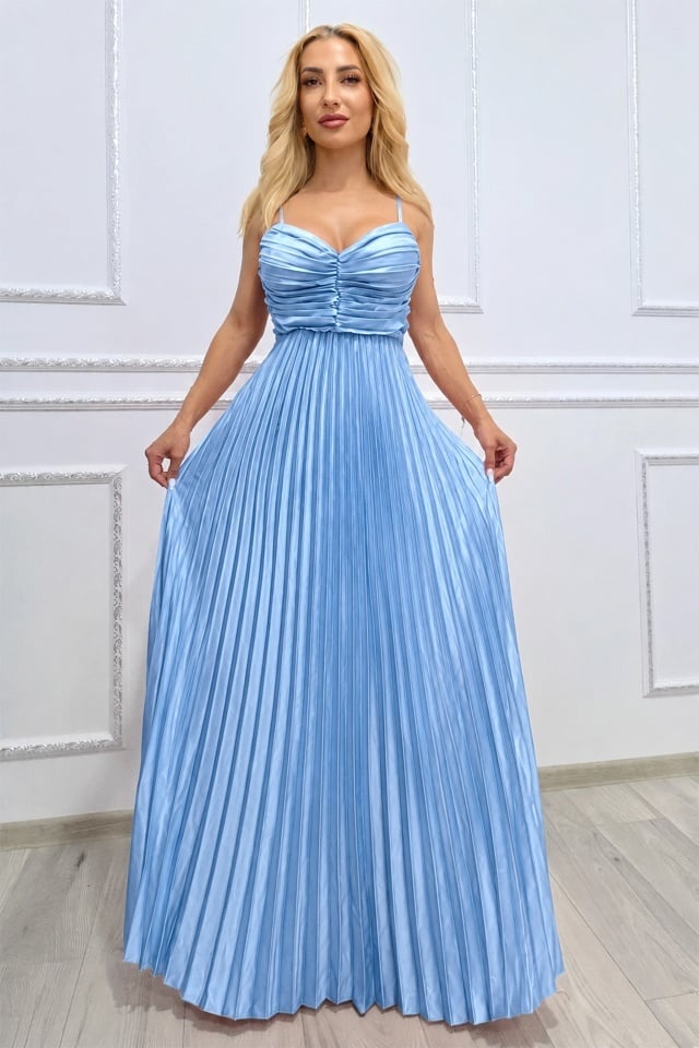 Rochie lunga plisata NYSA UNI