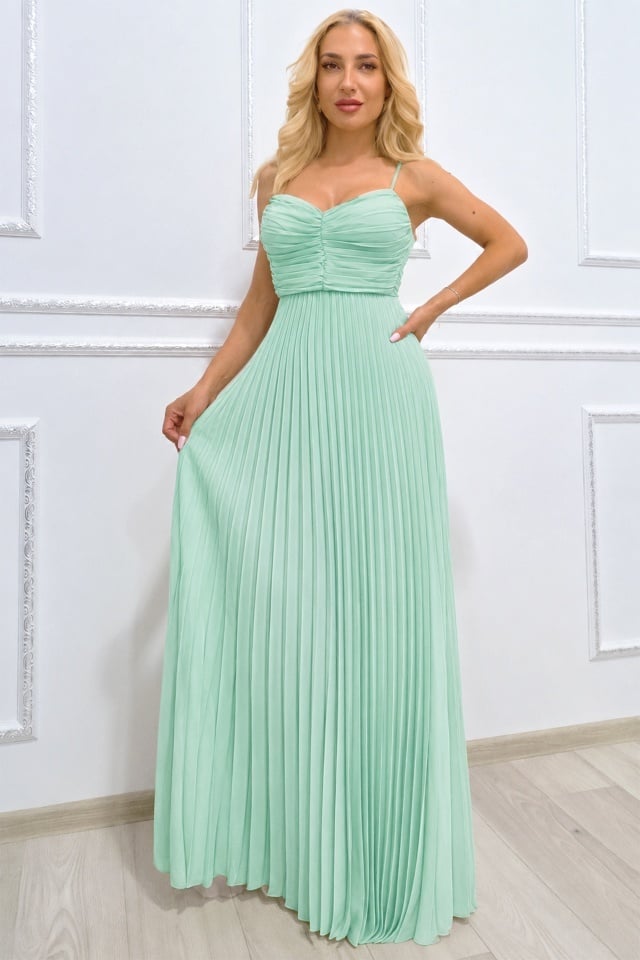 Rochie lunga plisata NYSA UNI