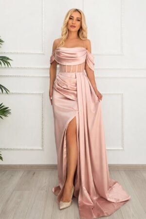 Rochie lungă satinata SABella