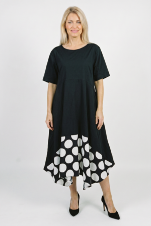 Rochie midi lejera oversize din vascoza