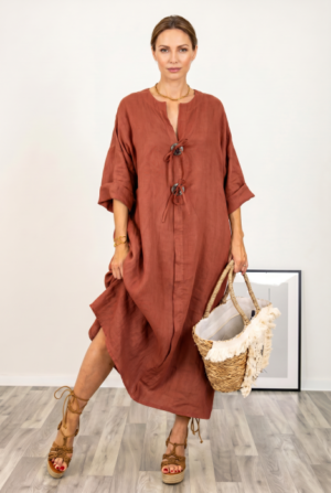 Rochie oversize din in