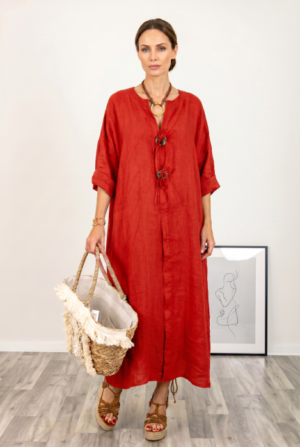 Rochie oversize din in